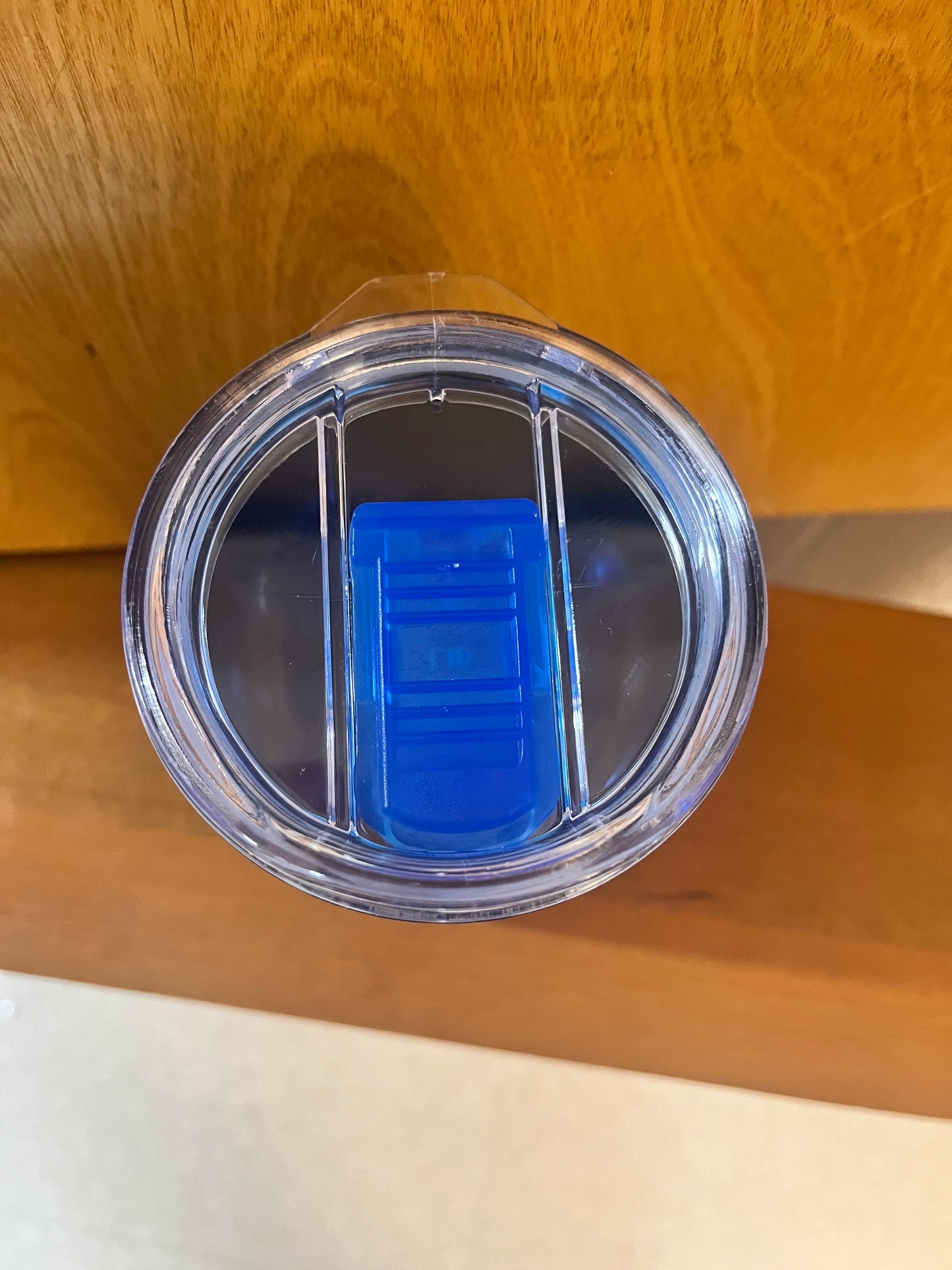 22oz. blue w/ gold tumbler