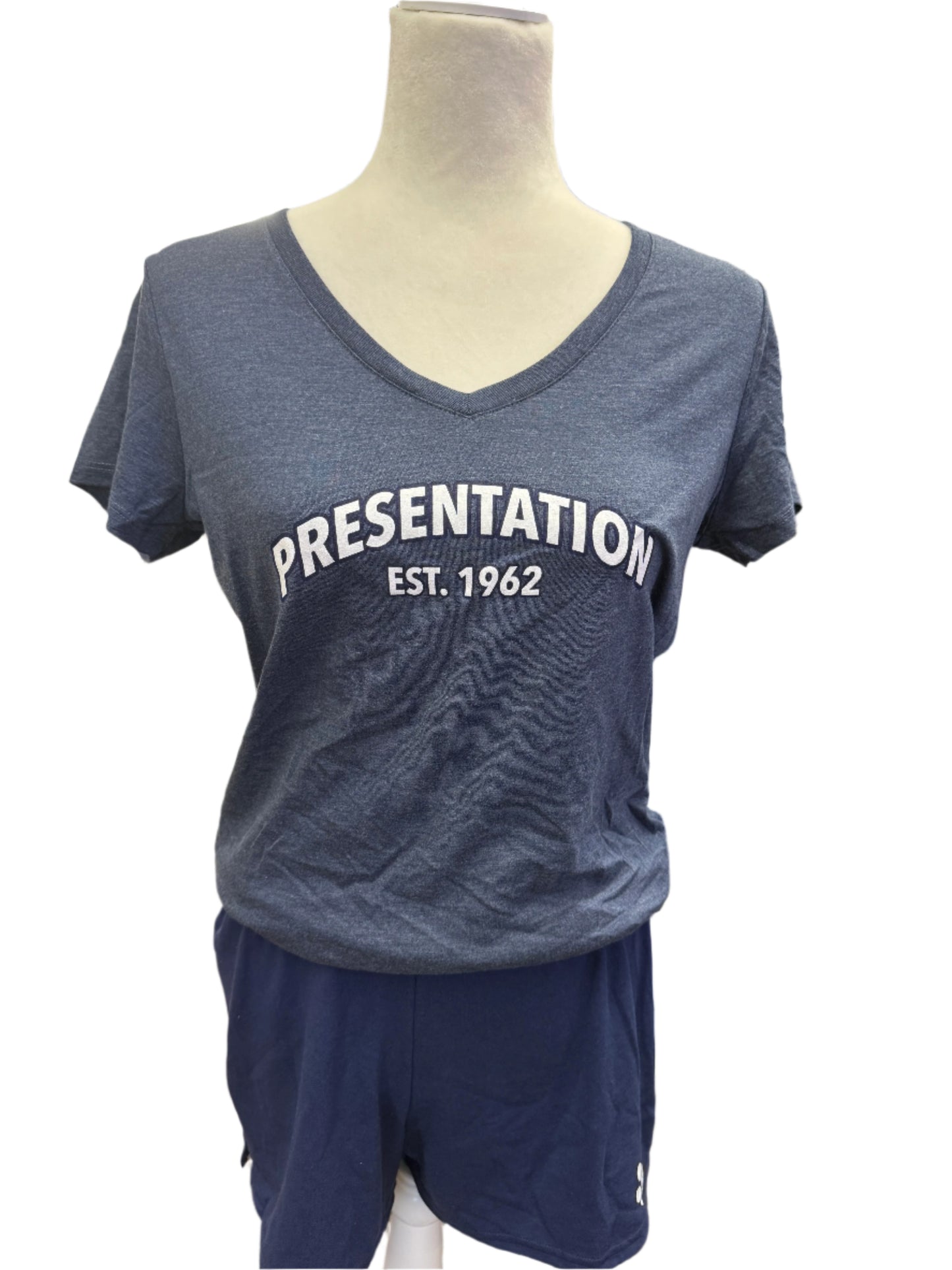 Navy Frost V-Neck