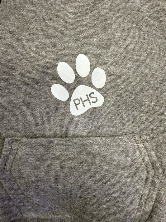 Grey Dog Fleece Hooded Sweatshirt
