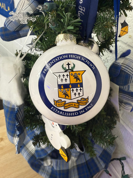 White Round Ball Ornament