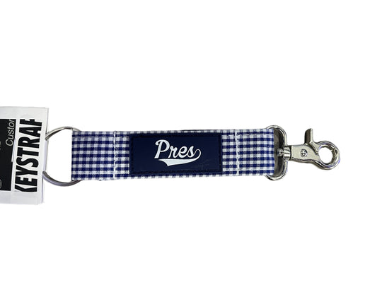 Gingham Key Chain