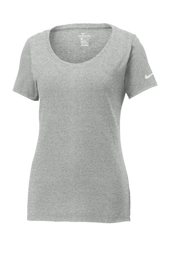 Grey Nike Ladies Scoop Tee