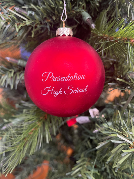 Red Round Ball Ornament